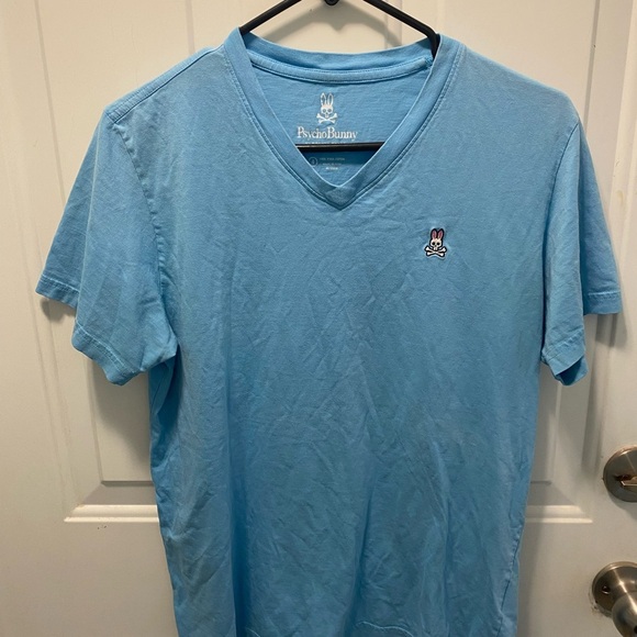 Psycho Bunny V neck Logo T shirt - Picture 7 of 8